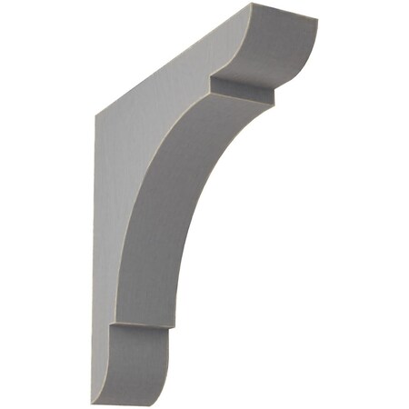 Ekena Millwork 1 3/4"W x 8"D x 8"H Medium Olympic Wood Vintage Decor Bracket, Pebble Grey BKTWD01X08X08OLPG